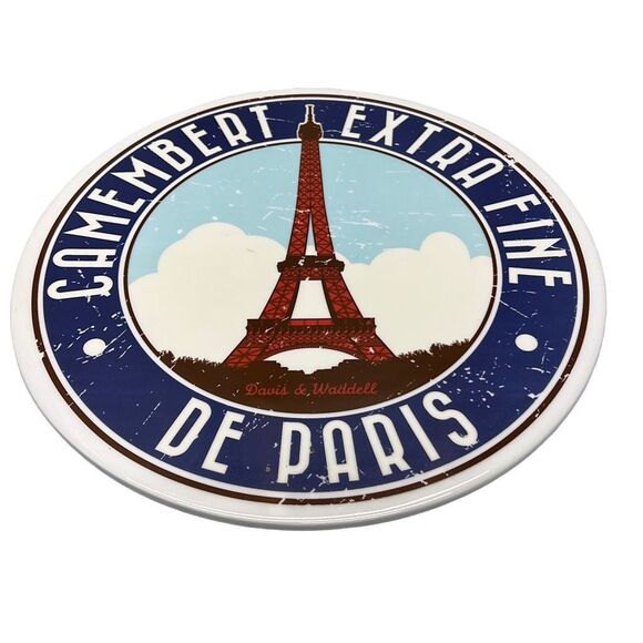 Davis & Waddell Camembert Extra Fine De Paris Round Cheese Platter - Picture 5 of 7